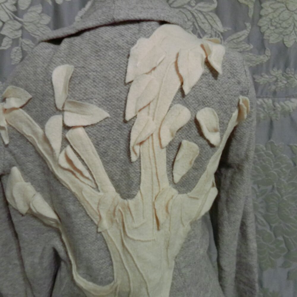 Anthropologie Rosie Neira XL Sweater Gray